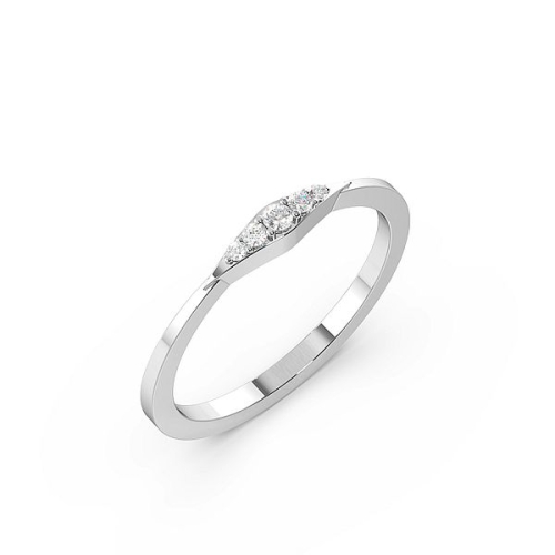 Buy Pave Setting Delicate Cluster Designer Lab Grown Diamond Ring - Abelini