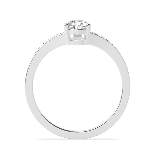 Prong Pear Ethereal Engagement Rings