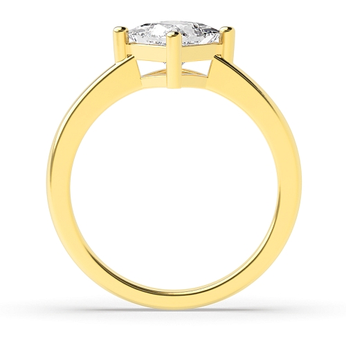Princess Yellow Gold N-w-e-s Engagement Rings