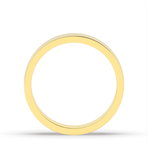 Yellow Gold Flat profile Wedding Rings & Bands