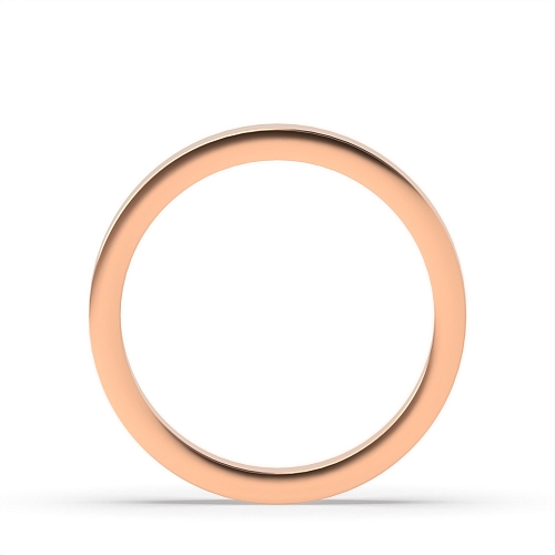 Rose Gold Flat profile comfort fit Diamond Band Wedding Rings & Bands