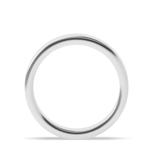 Flat Profile Comfort Fit Men's Plain Wedding Band