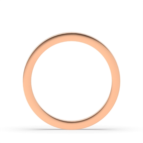 Rose Gold Flat profile comfort fit Wedding Rings & Bands