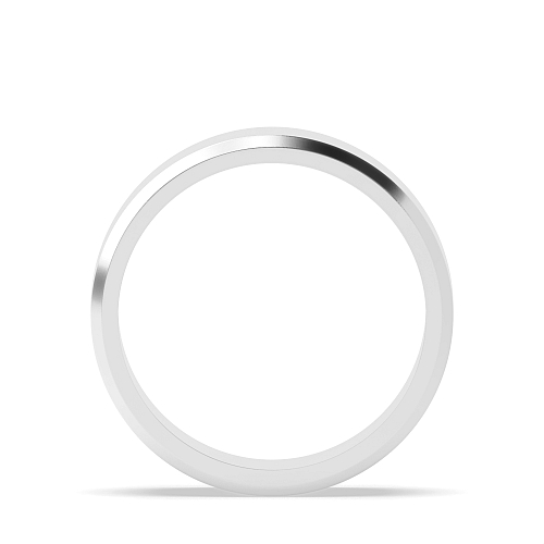 Bevelled Edge Profile Men's Plain Wedding Band