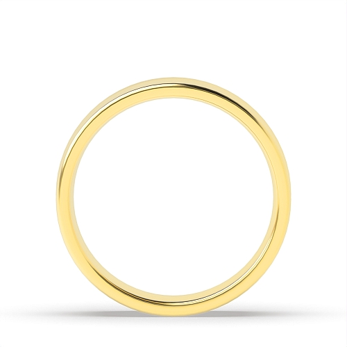 Yellow Gold Concave profile Wedding Rings & Bands