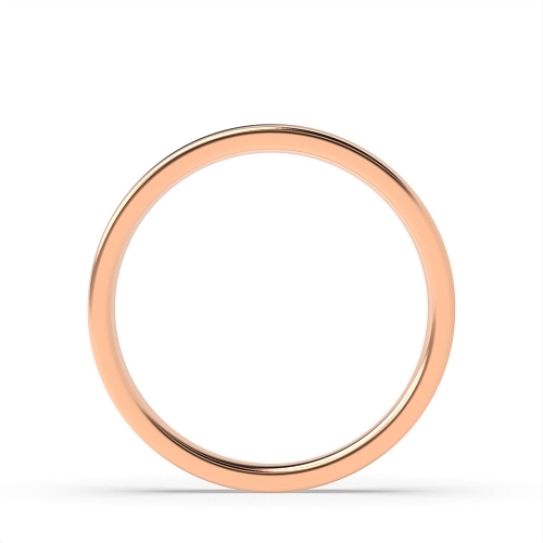 Rose Gold Concave profile Plain Ring Wedding Rings & Bands