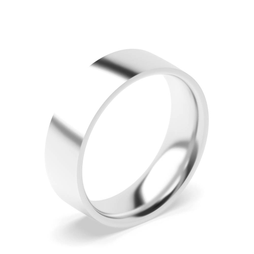 Round Naturally Mined Diamond Men's Plain Wedding Rings & Bands
