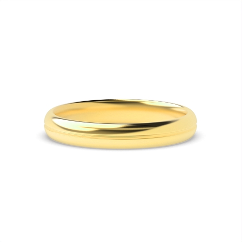 Yellow Gold Paris groove profile Wedding Rings & Bands