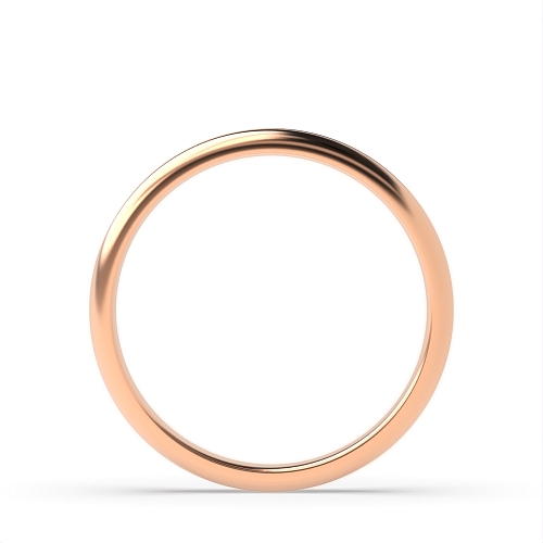 Rose Gold Paris groove profile Plain Ring Wedding Rings & Bands
