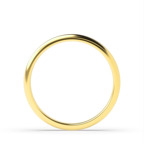 Yellow Gold Paris groove profile Plain Ring Wedding Rings & Bands