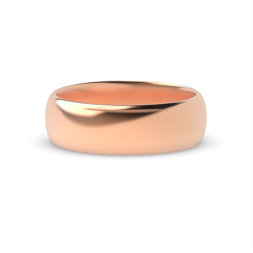 Rose Gold Light court profile Wedding Rings & Bands