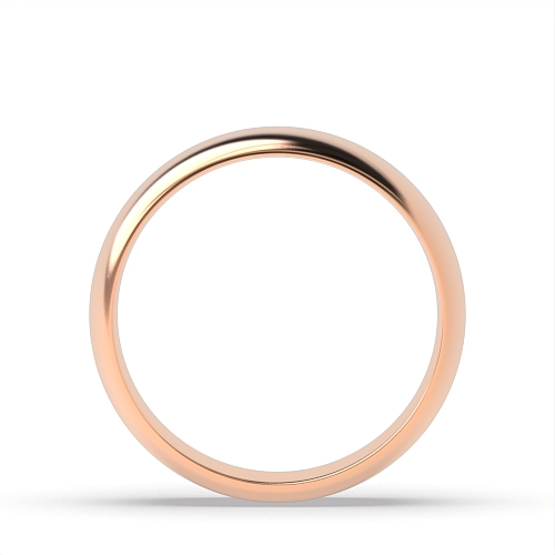 Rose Gold Light court profile Wedding Rings & Bands
