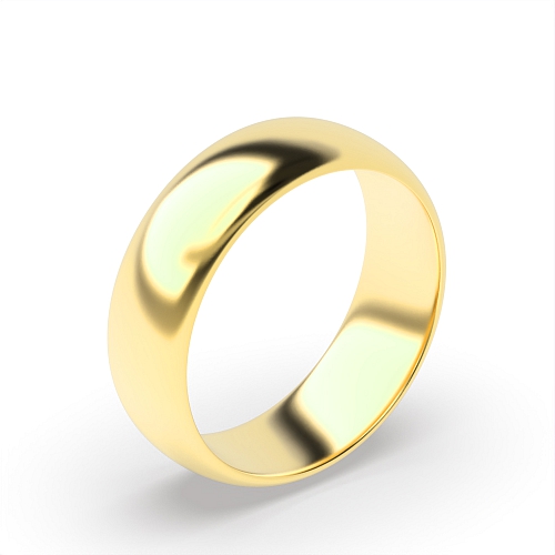 Yellow Gold Light court profile Wedding Rings & Bands