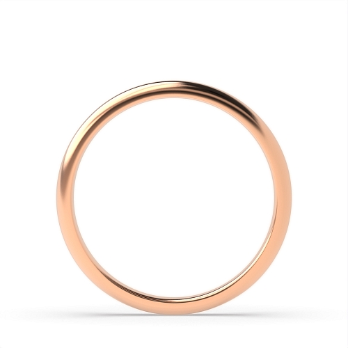 Rose Gold Light court profile Plain Ring Wedding Rings & Bands