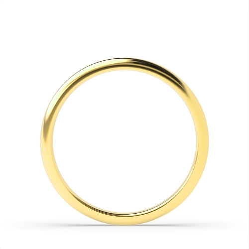 Yellow Gold Light court profile Plain Ring Wedding Rings & Bands