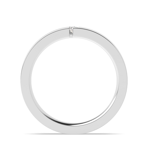 Flush Setting Princess Unusual Diamond Rings