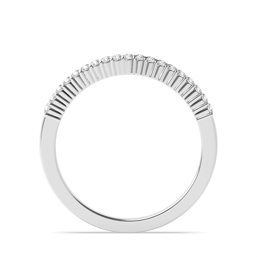 4 Prong Round 2 rows 3.00mm Eternity Diamond Rings