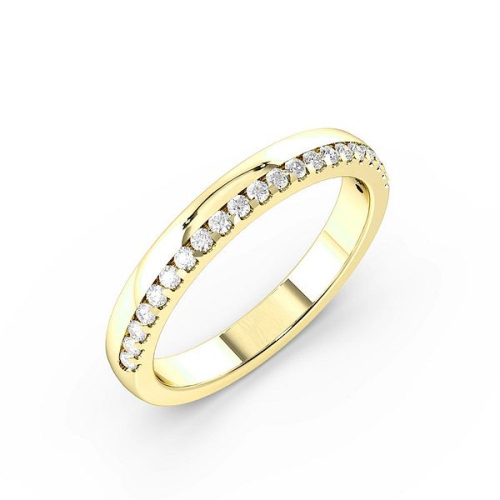 Diamond on Edge Womens Diamond Wedding Rings (2.7mm)
