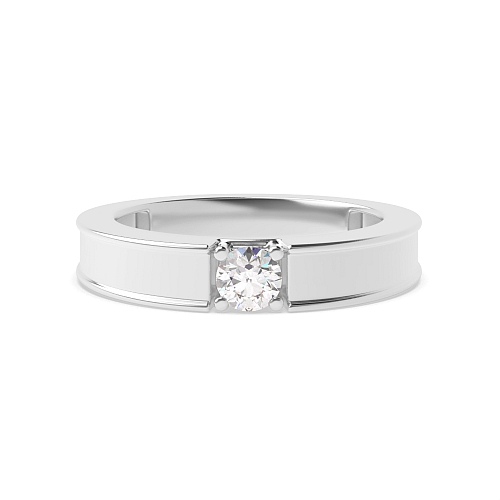4 Prong Round Solitare Engagement Rings