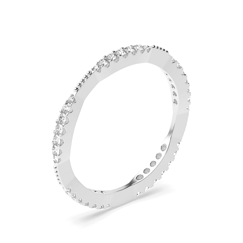 Pave Setting Round Graduating cluster Naturally Mined Eternity Diamond Rings