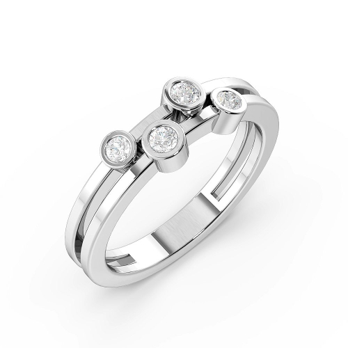 Bezel Setting Round Glorious Engagement Rings