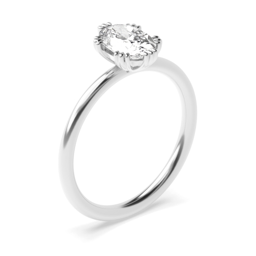 6 Prong Oval Classic Solitaire Engagement Rings