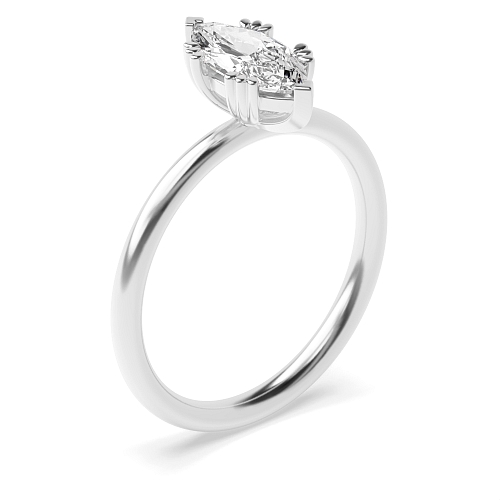 Marquise Tri claws delicate Engagement Rings