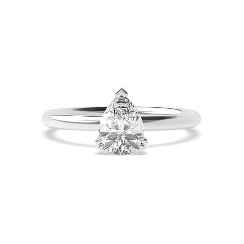 Prong Pear Tri claws delicate Engagement Rings