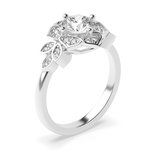 Round Modern Engagement Rings