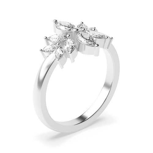 4 Prong Marquise Unique Diamond Rings