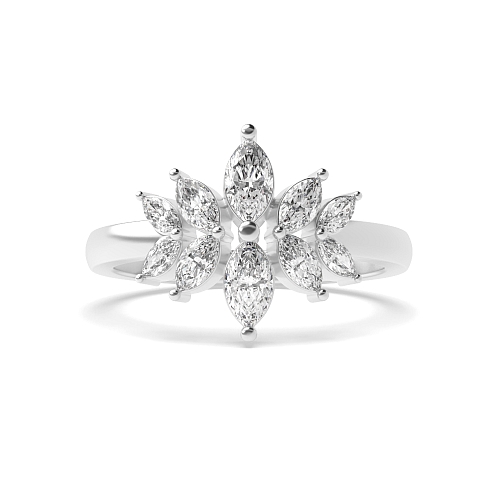 4 Prong Marquise Unique Diamond Rings