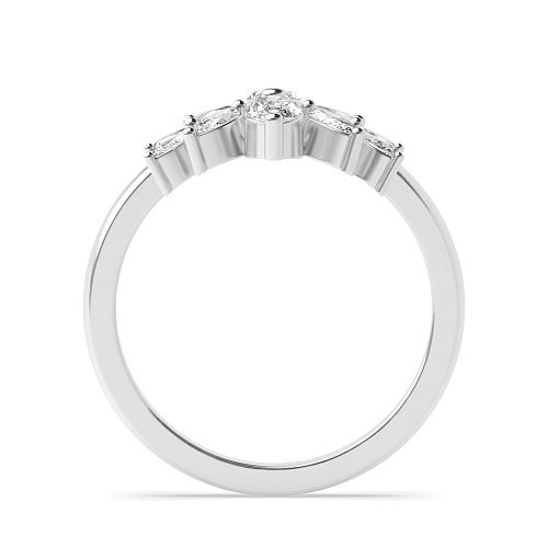 4 Prong Marquise Unique Diamond Rings