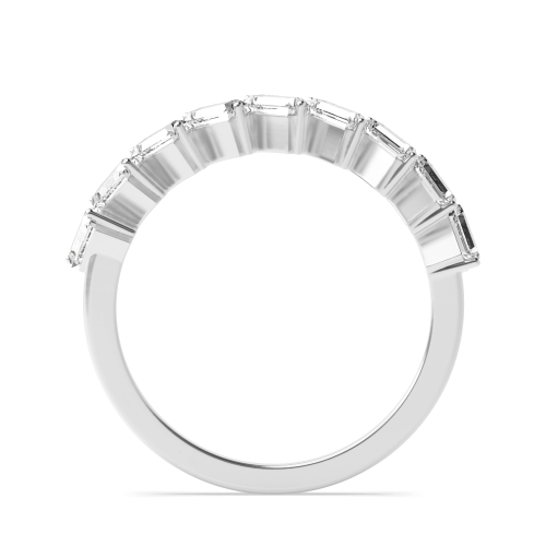 4 Prong Baguette Steps Diamond Rings