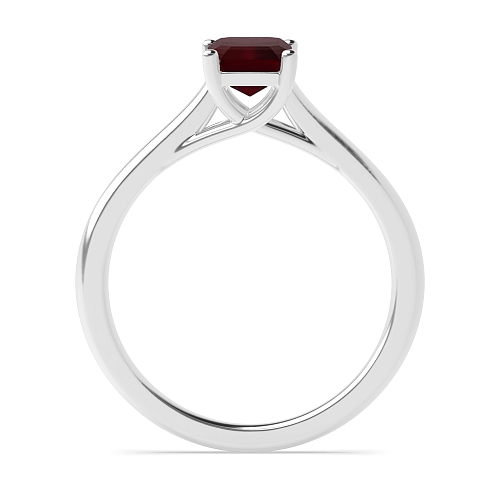 Emerald Crossover Highset Ruby Engagement Rings