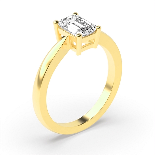 4 Prong Yellow Gold Dreamy Engagement Rings
