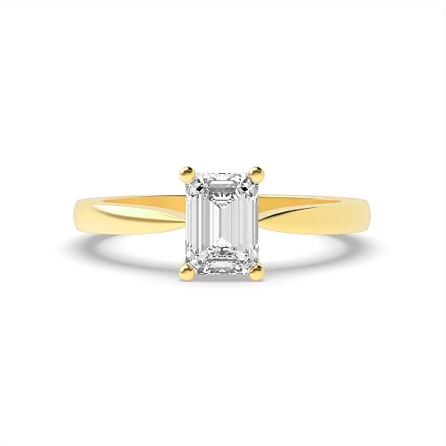 4 Prong Yellow Gold Dreamy Engagement Rings