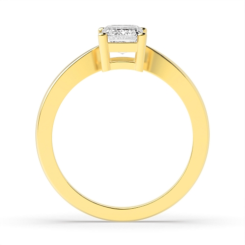 4 Prong Yellow Gold Dreamy Engagement Rings