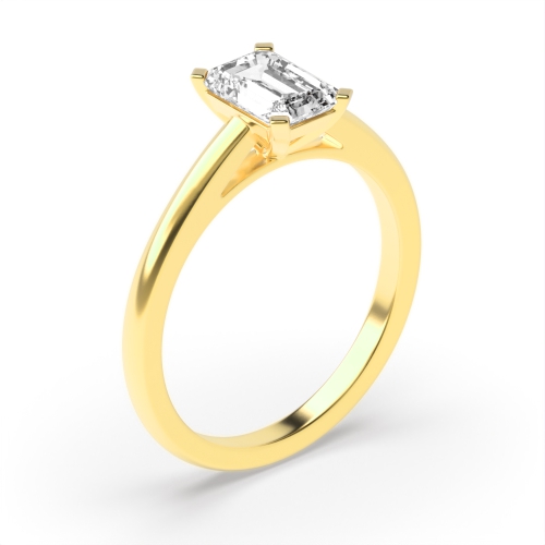 Buy Emerald Classic Solitaire Diamond Engagement Ring - Abelini