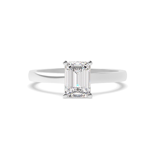 Emerald Raise shoulder Engagement Rings