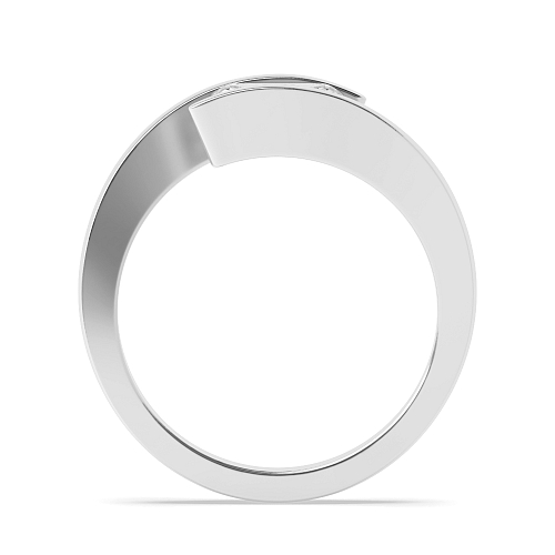 Channel Setting Platinum Modern Engagement Rings