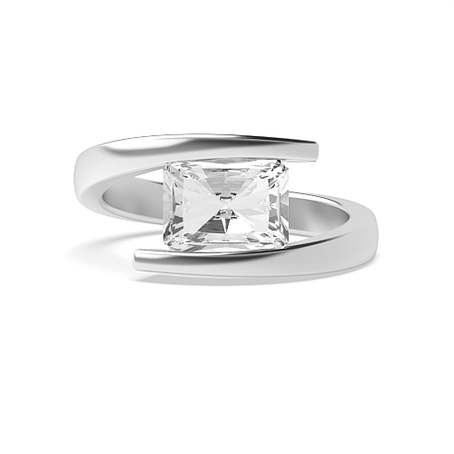 Channel Setting Radiant Modern Engagement Rings