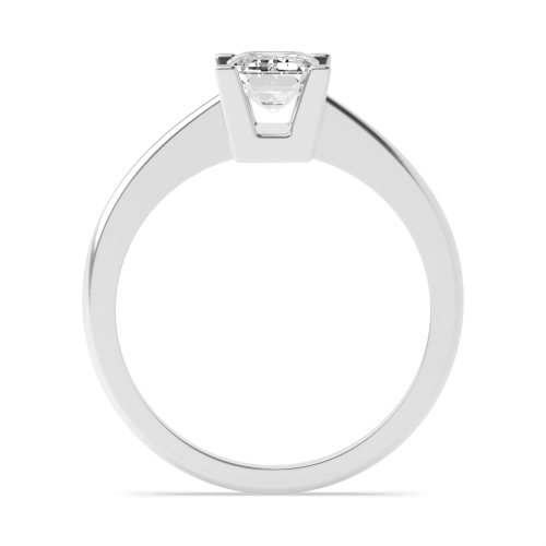 4 Prong Emerald Open basket set Naturally Mined Diamond Engagement Rings