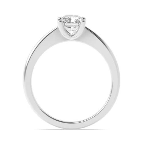 Radiant Narrow Shoulder Solitaire Engagement Ring