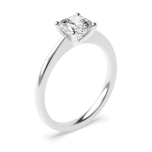 Cushion Narrow shoulder Engagement Rings
