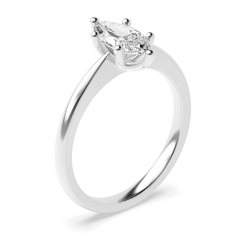 Marquise Narrow shoulder Engagement Rings