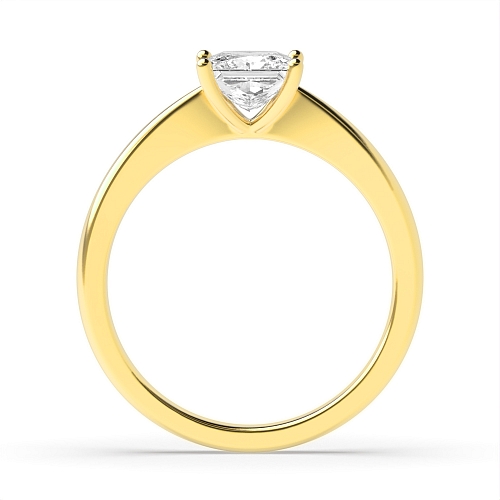 Yellow Gold Narrow shoulder Engagement Rings
