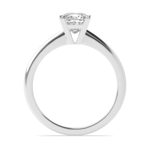 4 Prong Princess High Set Corner Claw V head Moissanite Engagement Rings