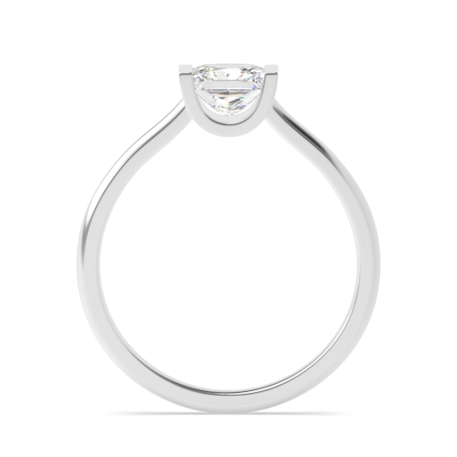 Channel Setting Princess Mysticwhisper Naturally Mined Diamond Engagement Rings