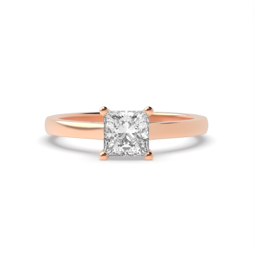 4 Prong Princess Rose Gold Nova spectrum Engagement Rings