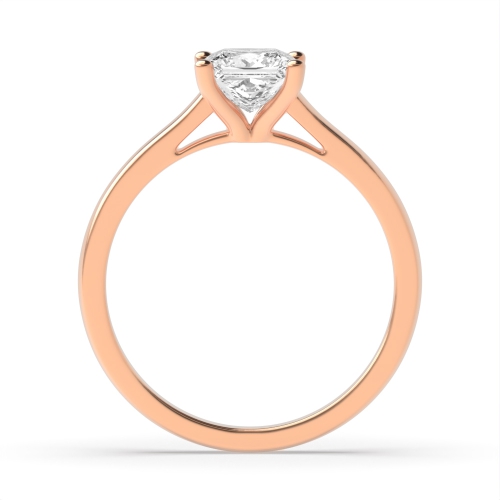 4 Prong Princess Rose Gold Nova spectrum Engagement Rings